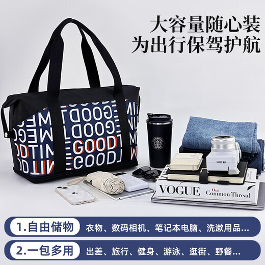Bolsa de viaje de Lehuo Cancelar bolso de carro de mano gran capacidad sosteniendo la bolsa de lona plegable
