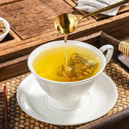 Peking Tongrentang Qingqian Liu Tee Mais Rasur Maulbeerblatt Tee Burdock Wurzel getrockneter Hawthorn Lotus Blatt Ernährung Gesundheit Tee Trinken Teebeutel eingeweicht in Wassergetränk 150g Box