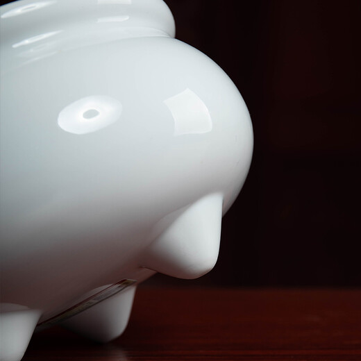 Ceramic incense burner for household Buddha, front line incense stick, incense for Buddha, incense burner, Buddhist temple, worship supplies, D18-05C three-legged incense burner, white porcelain, large size