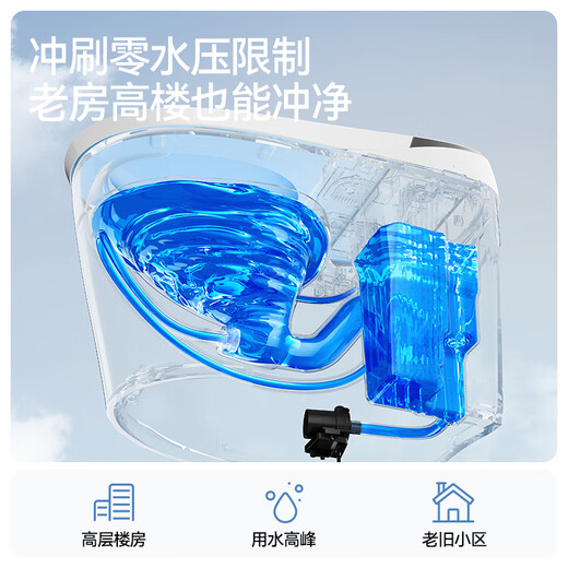 九牧（JOMOO） 智能马桶一体机家用大冲力全自动智能坐便器即热多功能电动马桶 【高端款S690】无水压限制 400坑距【千城免费安装】