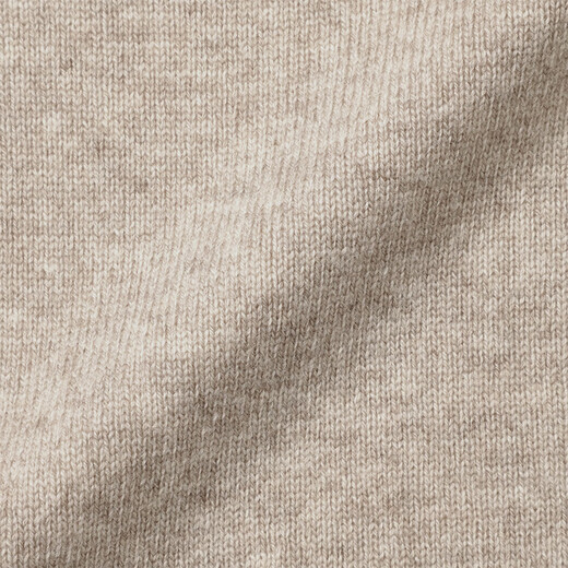 MUJI men's wool washable high-gauge V-neck cardigan men's knitted sweater autumn and winter 25 years AA0PHA5A oatmeal color L (175/100A)