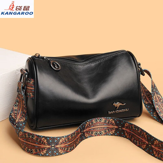 Kangourou [sac féminin léger luxe] kangourou en cuir sac pour femmes sac rond sac cous
