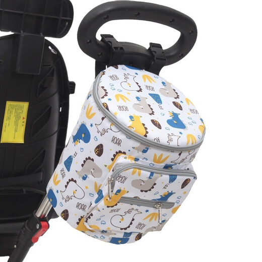 Jia Nier Baby Stroller Bag Baby Baby Walking Artifact Bag Mommy Mommy Bag Universal Gran capacidad Bolsa de almacenamiento Ligero y bolsa de bebé Dinosaurio blanco