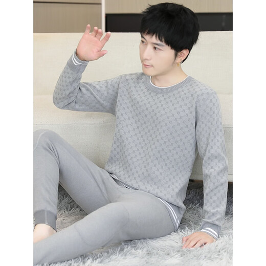 Zengzhi Niuzai Winter Boys Thermal Underwear Sous-vêtements avec base d'adolescents en molleton pour empêcher les élèves et le pantalon des élèves de lycée à l'épreuve du froid [de pantalon CP691 Kaki XL [80-115jin suggéré [Jin est égal à 0,5 kg]]]