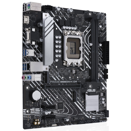 ASUS (ASUS) 12/13 поколения/14-го поколения Материнская плата I3 14100F 13100F 12100F Плата рассеянных таблеток U SET B660M-K DDR4 13-го поколения I3-13100F Scattered Tablets [Три года страхования магазина]