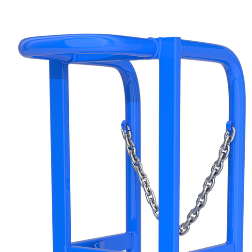 Haojiaju 40L oxygen bottle storage rack fixed rack cylinder anti-fall rack oxygen trolley nitrogen tank argon storage rack single bottle bracket | double chain reinforcement | free Fenghuo casters