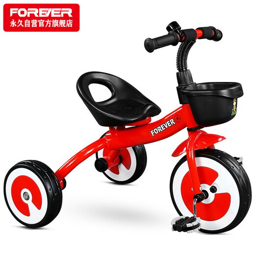 FOREVER (FOREVER) children's tricycle infant stroller 1-3 years old stroller children's bicycle multi-functional detachable charm red