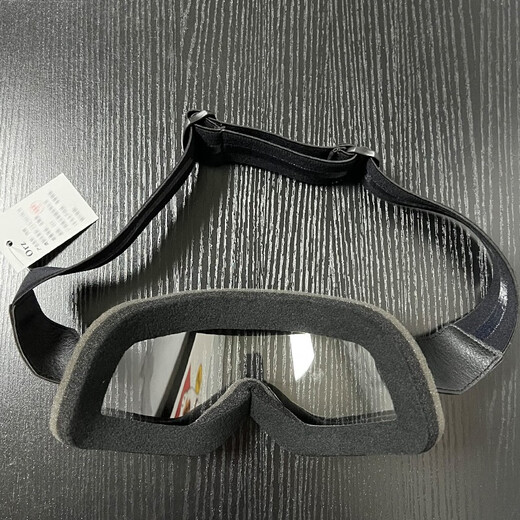 Orz Harley helmet goggles retro goggles windproof and sandproof riding glasses goggles motorcycle mask transparent-black belt