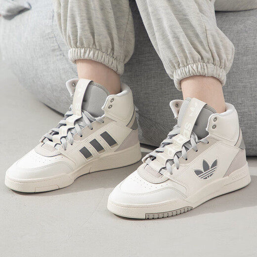 Adidas Casual Shoes Женская обувь 2025 Новые летние кроссовки Clover Универсальные туфли на высокой вершине IF2694 IF2694 Hanyu White Grey 36
