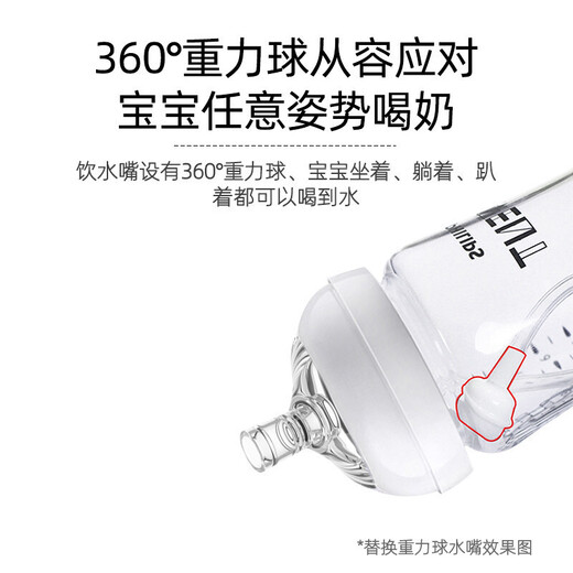 Nuevos suministros de alimentación de recién nacidos recién nacidos con botella de vidrio de calibre Anyi Philips se pueden equipar con botella de paja de mango de manejo SCF679/13 Glass 240ml