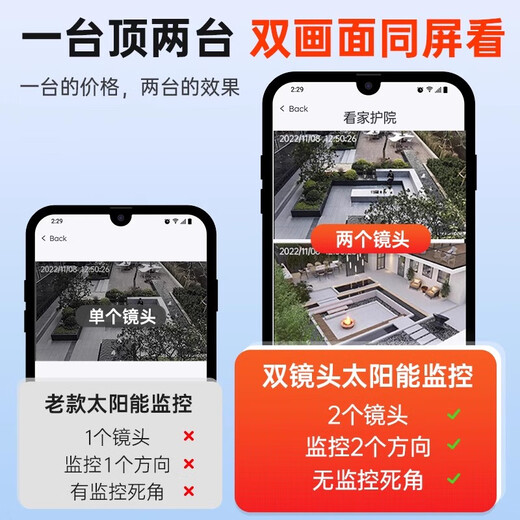 影腾4g太阳能摄像头室户外终身免充值流量不用插网络线免电手机远程监控器家用360度无死角带全景夜视