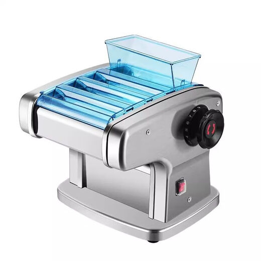JUN-in-In-Schwieger-Nudel-Nudel-Nudelmaschine Kleine automatische Edelstahl-Multifunktions-Rollmaschine (Drücken von Nudeln + flache Nudeln + Runde Nudeln) Zweigeschnittene 170W (Drücken von Nudeln + Drei Arten von Nudeln)