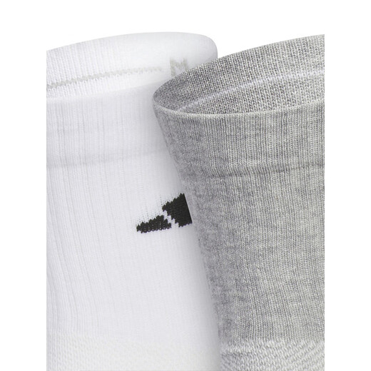 阿迪达斯（adidas）男袜女袜2024夏季新款简约运动休闲中筒袜JC9272 黑/白/中麻灰|JC9272 S