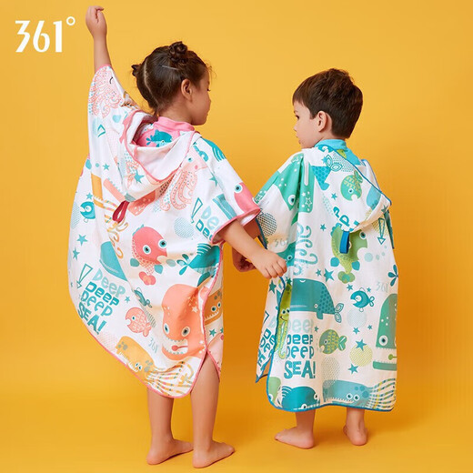 361 Kinderkinder Badetuch Umhang mit Kapuzenmädchen Jungen absorbierende Badetuch Handtuch Handtuch Heiße Frühlingsbademang