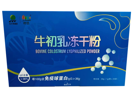 BEIDAHUANG [VENDU ENTITY] BEEDAHUANG HUAYU BOEE COLOSTARCH POUDRE CONSÉRÉE 30 SACS / BOX 36 Immunoglobulin Beef Colostarch 1 Box (30 sacs / boîte) Basic Package