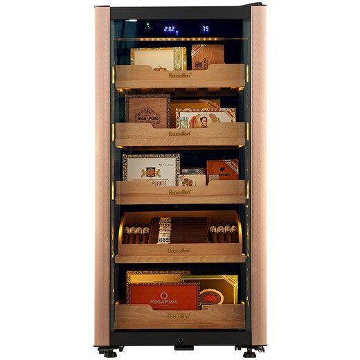 Roussillon Roussillon cigar cabinet, constant temperature and humidity cigar cabinet, cigar cabinet for home use, custom cigar cabinet, cigar room customization 1260H rose gold classic version 188L constant temperature and humidity