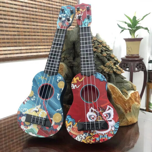 
Ibanez Music Dream Children Can Play Ukulele Small Guitar Space Astronaut National Trend Style Toy Musical Instrument Early Education [21 Inch] Coffee 54cm Score Pick