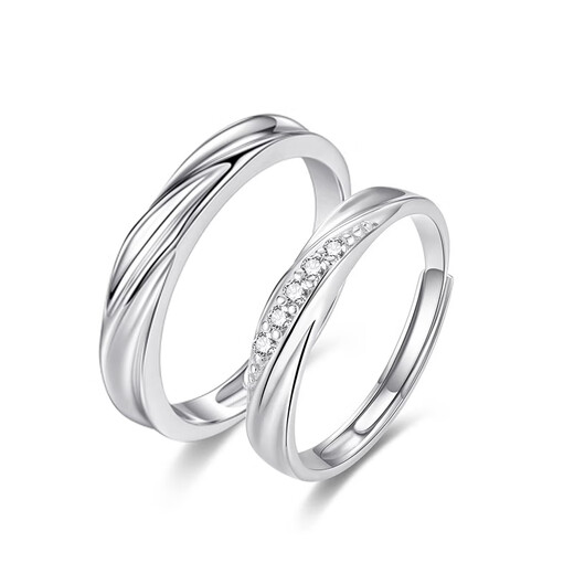 RHM Platinum Ring Women's Platinum Diamond Ring Couple Wedding Ring High-end Valentine's Day Gift for Girlfriend Platinum Diamond Ring (Female) + Certificate + Gift Box