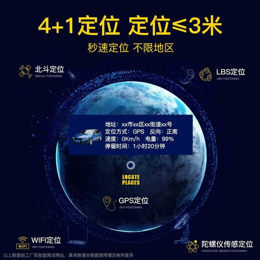 Newman ultra-thin locator position remote vehicle gps satellite positioning wireless artifact instrument car tracking (4G ultimate version standby 1800 days) remote sensing-