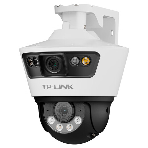 Uso del hogar de la cámara de vigilancia de TP-Link, máquina inalámbrica de polo impermeable al aire libre de alta definición, visualización remota de la aplicación móvil en el hogar, Visión nocturna infrarroja a todo color Monitor de versión gimbal gimbal de 360 grados [Lente dual | Pantalla dual] 6 millones de la versión estándar de 64 GB [tarjeta de actualización gratuita 128 GB]