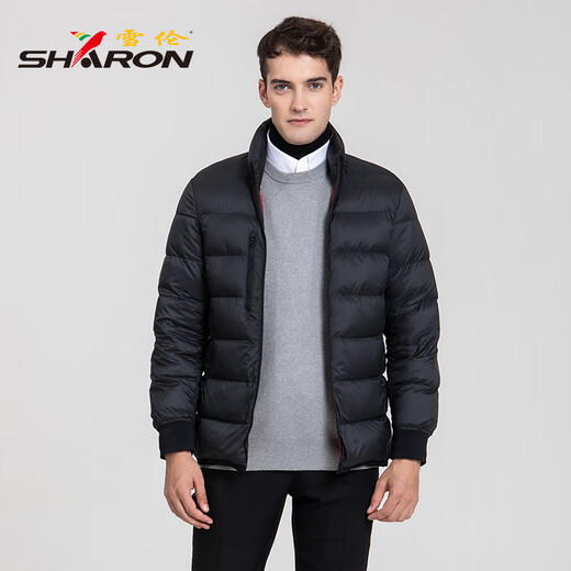 
Sherlock goose down jacket for men's mid-length autumn and winter can be removed in the inner liner for business and leisure 12610 Modern black 4XL