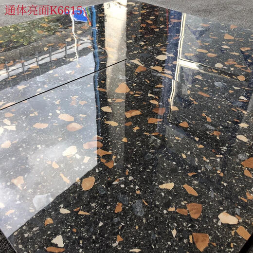 彩色亮光面水磨石瓷砖800x800美发服装店商场地板砖工装地砖600 K6623 600600) 其它