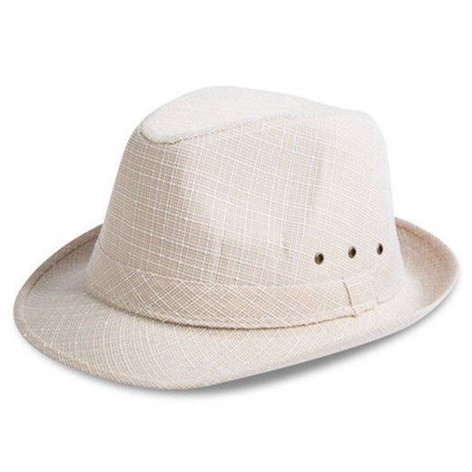 Hats for men, middle-aged and elderly sun hats, spring and summer casual fashion jazz hats, outdoor travel hats for the elderly, beige 60 cm
