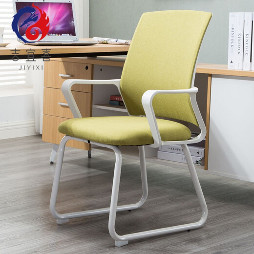 Computer chair Gaming chair Computer chair Home study comfortable sedentary chair Middle school student chair Simple and strong Writing chair Black frame blue mesh Steel Black armrests Black