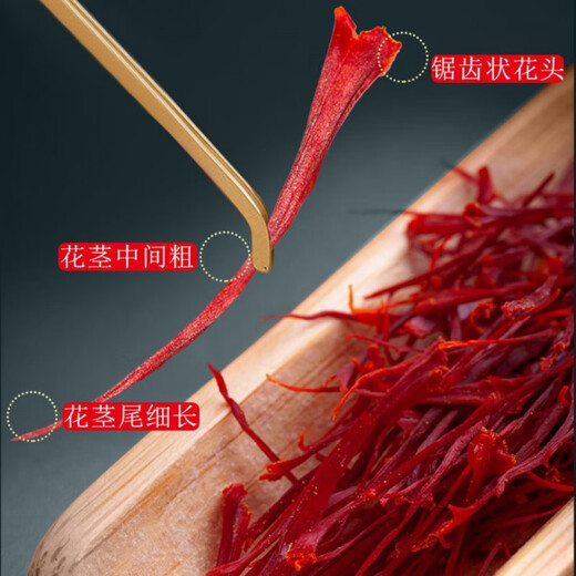 Peking Tongrentang Black Friday Safran Authentic Tibet Special Wild Saffron Erstklasse in Wasser getränkt zur Entfernung von Stauungs-, Brust- und Membrankomprimierung Spezielle Qualität Super A Duft 10g Doppelte