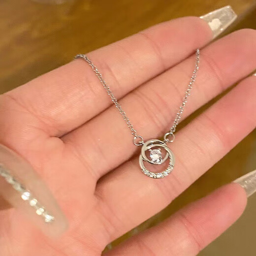 6-piece set of colorful star necklaces 2023 new light luxury niche high-end clavicle chain summer women M263 stars and moon necklace