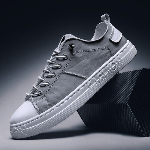 Sakura Maquillage Spring and Summer Chaussures en toile pour hommes Chaussures décontractées Chaussures pour hommes Boots Fashion Breatch Boes Chaussures Sports Chaussures Boys petites chaussures blanches Men MD-6636 GARI 44