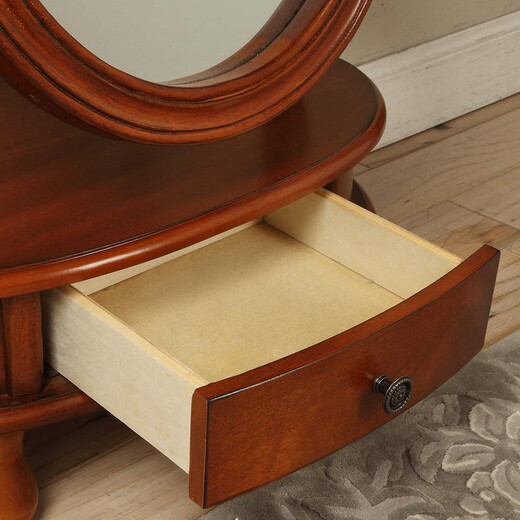 GrowDear (GrowDear) Mirador de aderezo espejo espejo de piso a techo Espejo de cuerpo completo Mirror americano Mirador de madera sólida Mezcla espejo espejo espejo tridimensional Mirador de cereza Mirror de aderezo