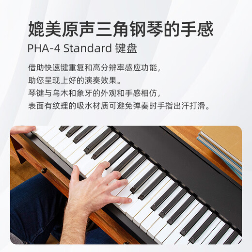 罗兰（Roland）电钢琴FP30X重锤便携式电子钢琴成人儿童初学者入门智能考级钢琴 FP-30X黑 官方标配