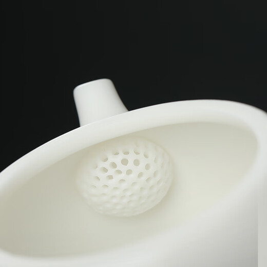 MULTIPOTENT mutton fat jade hand-painted lotus Kung Fu tea set teapot single pot gift box Dehua white porcelain YQ0237 gift