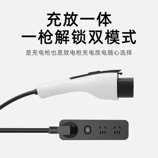 ROMADA charge and discharge gun integrated dual-purpose vehicle-mounted portable 3.5KW new energy vehicle charger suitable for BYD Geely Wuling Tesla Yl CF02 white 5 meters