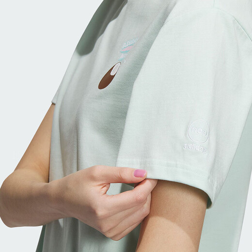 Adidas T-shirt à manches courtes pour femmes Nouvelles vêtements de sport classiques simples confortables en vrac soufflé cou rond rond half ip3879 2xl