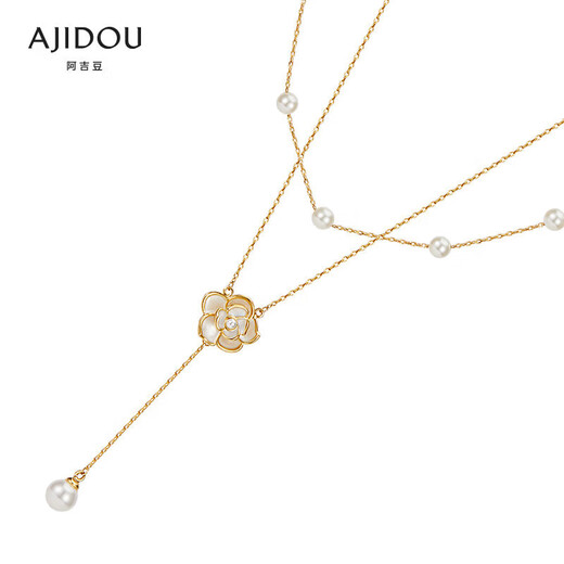 Ajidou Ajidou Collar Camellia Collar Pearl Flower Imitation Pearls For Girlfriend Wife Occ Fn.pag Store