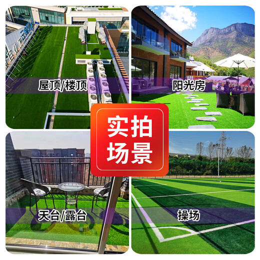 Qingya lawn artificial turf fake grass fence outdoor decoration kindergarten children's playground fake turf artificial fake turf new product does not drop slag - 2cm spring grass refresh and upgrade