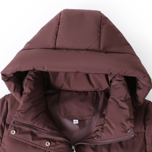 CANDYPRINCE Mother's Down Jacket, Elderly Down Jacket for Women, Middle-aged and Old Mother's Style Winter Jacket for 60-70 Years Old, 53 Styles/Coffee Color 3XL/Recommendation - (Weight 121-135 Jin Jin equals 0.5 kg)