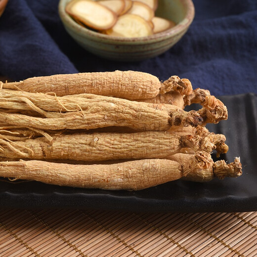 长白山人参300克粗根盒装全须生晒参白参年份足 煲汤煮粥补品泡酒礼品