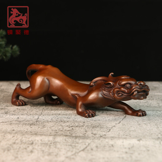 Copper Jude Pure copper Pixiu paperweight crafts office study full copper handicraft art decoration gift ornaments