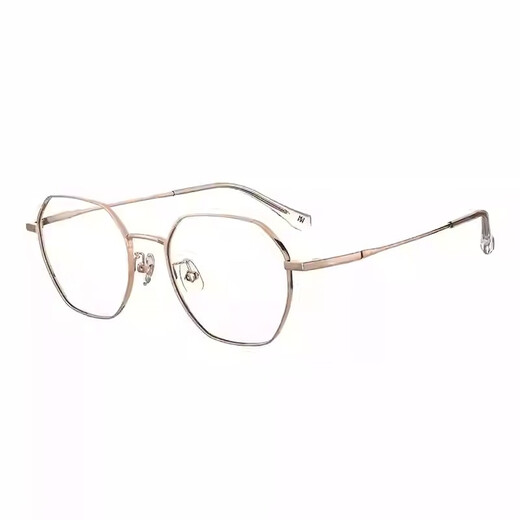 Zeiss Gläses Anti-Blau-Licht flach Lichtspiegel Ganzspiegel Geschenkbox Ultraleicher Titanrahmen Die gleichen Augenbrauen für Männer und Frauen ohne Grenzen hell Roségold-Rahmen-H82066CP8 1,56 (Zeiss Diamond Cubic Anti-Blue Light-Light-Spiegel)