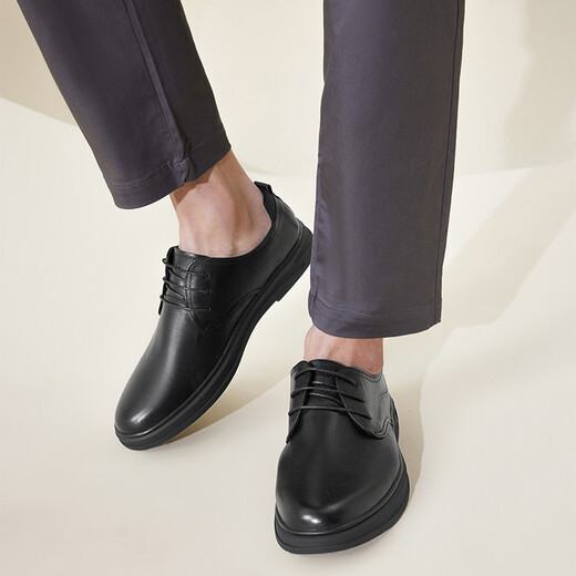 
Red Dragonfly Leather Shoes Men's New Business Leather Shoes Men's British Style Casual Men's Leather Shoes Commuter Low Top Men's Shoes WTA12127 Black (WTA12127) 40