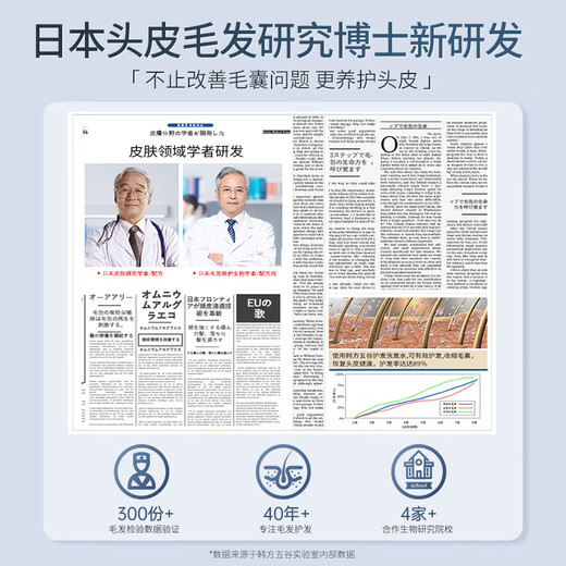 韩方五谷毛囊炎洗发水金榜第1去屑止痒马拉色菌控油蓬松洗头膏露男女500ml