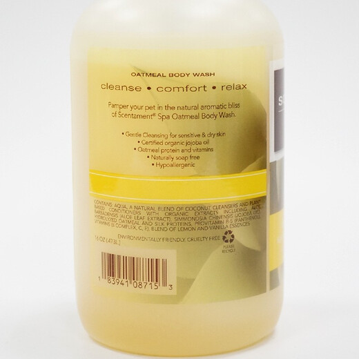 Meilleur coup américain original pour animaux de compagnie Gel de douche de chat de chat au citron slavoue shampooing Bath Bath Vat citron saveur gel douche 3,8 litres