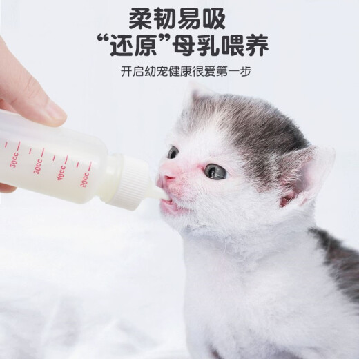Hanhan Paradise Cat Bottle Dog Bottle 50ml Small Three-piece Breast Feeder Cat Puppy Water Feeder Medicine Feeding Artifact