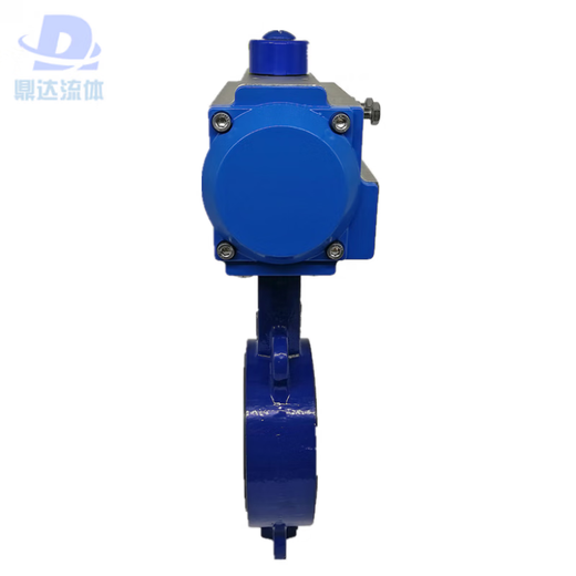 Pneumatic butterfly valve 304 stainless steel lining wear-resistant high temperature acid and alkali cut-off butterfly valve D671X-16P 304 valve plate DN80