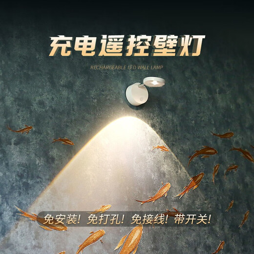 Lekali Spot rechargeable Applique murale sans câblage Télécommande LED Veilleuse magnétique Armoire à vin Armoire Armoire Lumière Store Boîte Vitrine Lumière Projecteur rechargeable 1 lumière 1 télécommande 1500 mah