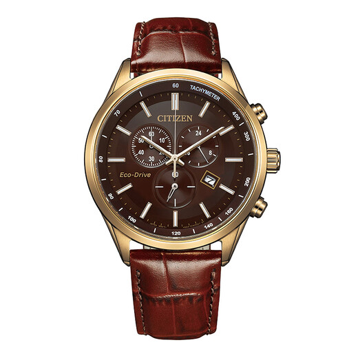 Citizen Japanese and Korean watch light kinetic energy date display calfskin strap classic business chronograph men's watch AT2573-07X AT2573-07X