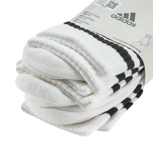 阿迪达斯adidas【滔搏运动】男女C CREW SOCK 3PP袜子 JN4867 S